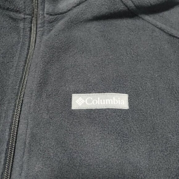 Columbia Sleeveless Full Zip Fleece Mountain Vest Grill / Black Men's Size M - Picture 3 of 7